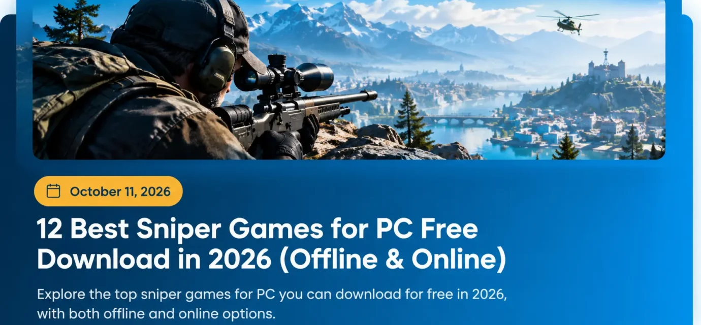12 Best Sniper Games for PC Free Download in 2026 (Offline & Online)