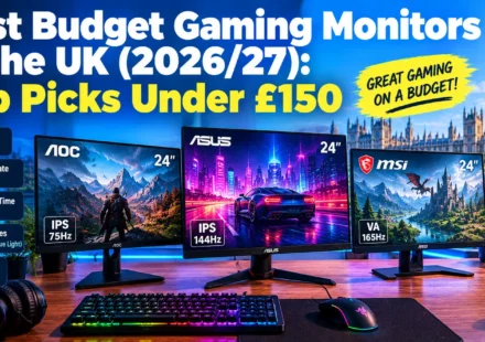 Best Budget Gaming Monitors in the UK (2026): Top Picks Under £150