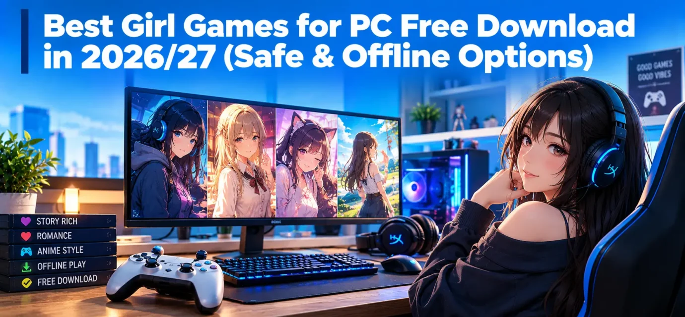 Best Girl Games for PC Free Download in 2026 (Safe & Offline Options)