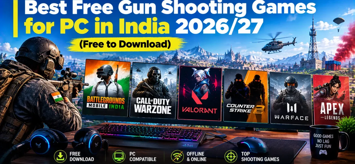 Best Free Gun Shooting Games for PC in India 2026/27 (Free to Download)
