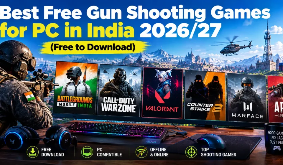 Best Free Gun Shooting Games for PC in India 2026/27 (Free to Download)