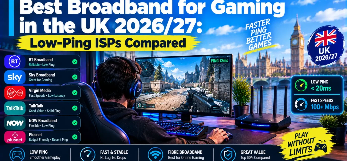 Best Broadband for Gaming in the UK 2026/27: Low-Ping ISPs Compared