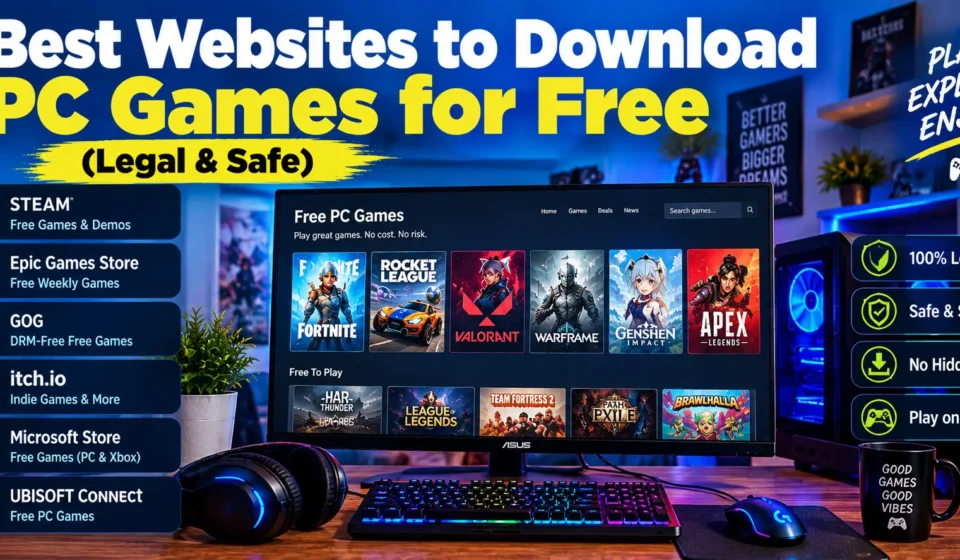 Best Websites to Download PC Games for Free (Legal & Safe)