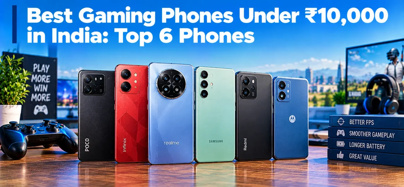 Best Gaming Phones Under ₹10,000 in India: 6 Phones for Free Fire and BGMI