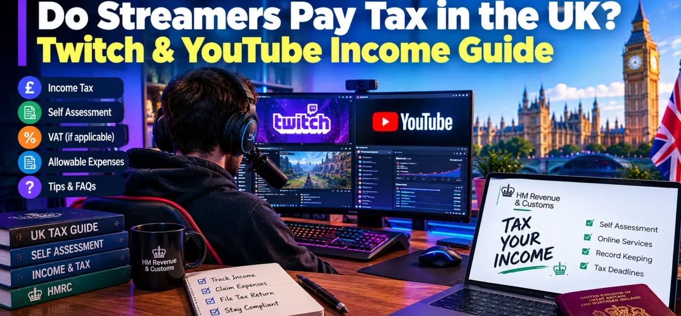Do Streamers Pay Tax in the UK? Twitch & YouTube Income Guide